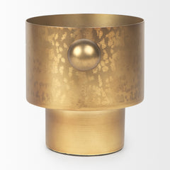 Juno Medium Gold Iron Medium Vase - Ornate Home