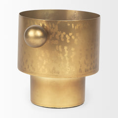 Juno Medium Gold Iron Medium Vase - Ornate Home