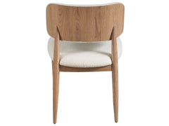 Juno Natural Oak/Berber Snow Side Chair - Ornate Home