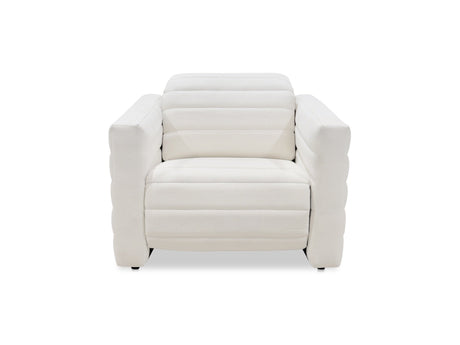 Juno Off White Power Recliner Chair - Ornate Home