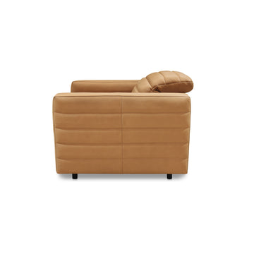 Juno Tan Leather Power Recliner Chair - Ornate Home