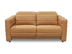 Juno Tan Leather Power Recliner Sofa - Ornate Home