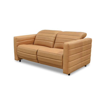 Juno Tan Leather Power Recliner Sofa - Ornate Home