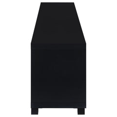 Jupiter Black 4-Door 79″ TV Stand - Ornate Home