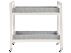 Jupiter White Sand/Blue Seagrass Bar Cart - Ornate Home