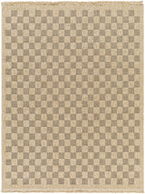 Jurek Beige & Brown Checkered Outdoor Area Rug - Ornate Home