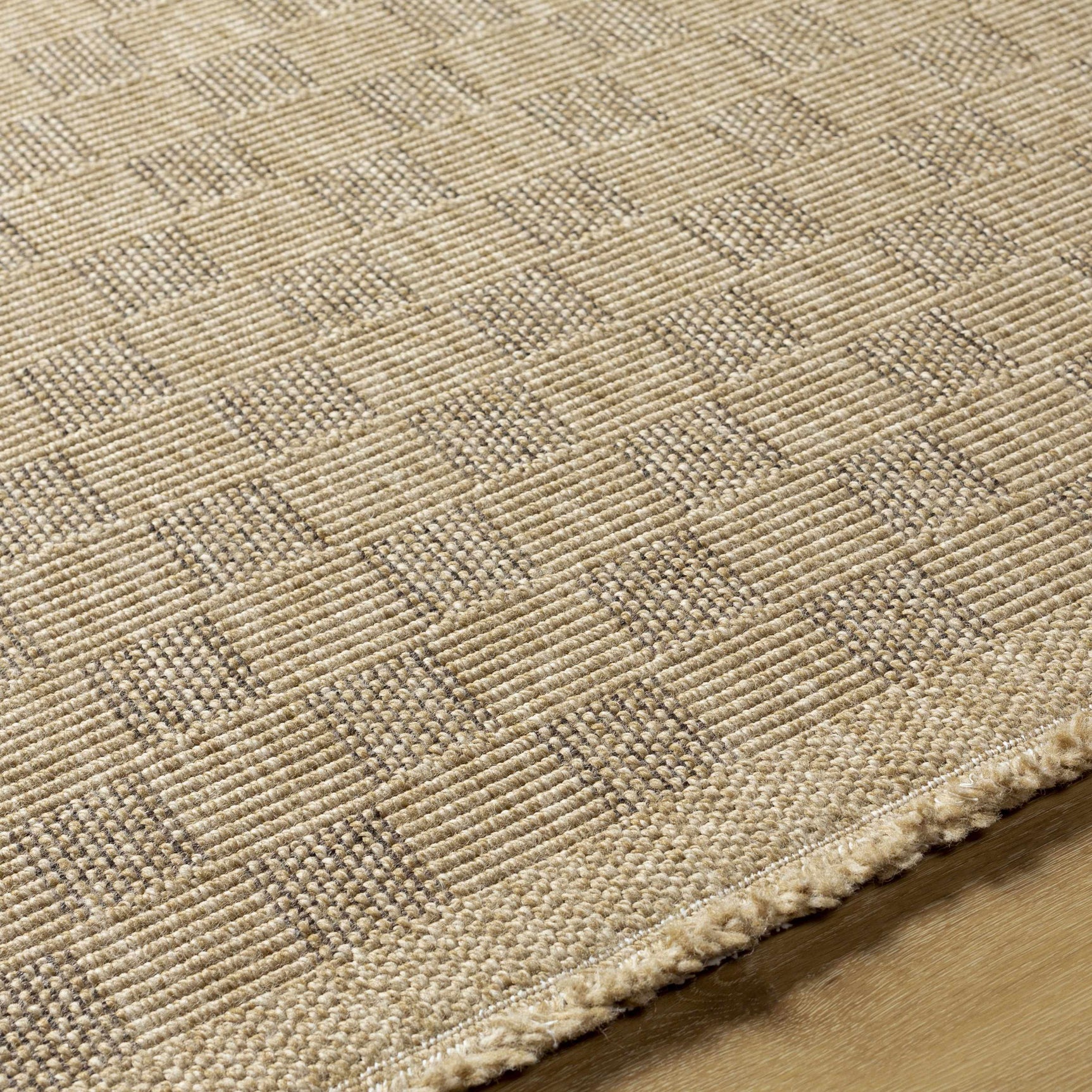 Jurek Beige Checkered Outdoor Area Rug - Ornate Home