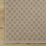 Jurek Beige Checkered Outdoor Area Rug - Ornate Home