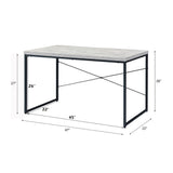 Jurgen Antique White & Black Desk - Ornate Home