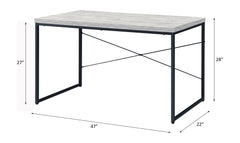 Jurgen Antique White & Black Desk - Ornate Home