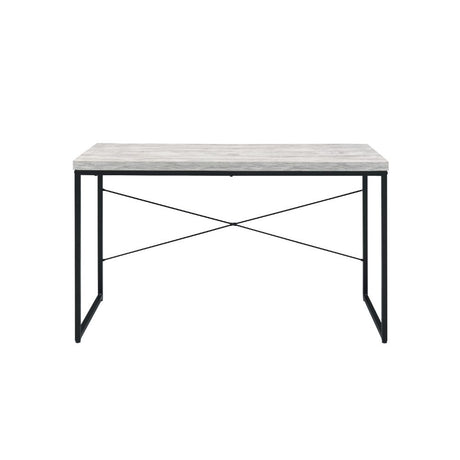 Jurgen Antique White & Black Desk - Ornate Home