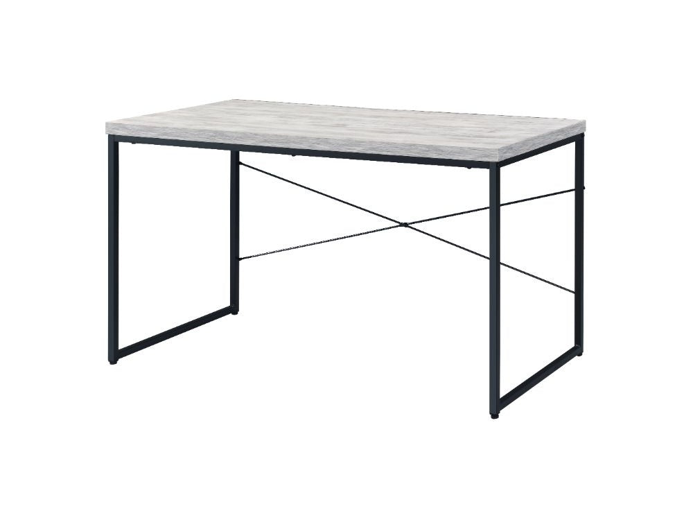 Jurgen Antique White & Black Desk - Ornate Home