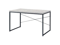 Jurgen Antique White & Black Desk - Ornate Home
