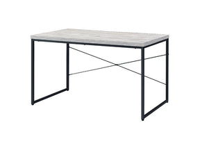Jurgen Antique White & Black Desk - Ornate Home