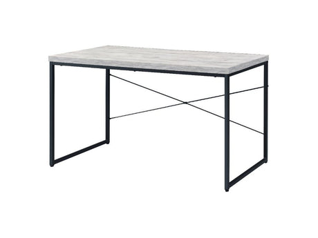 Jurgen Antique White & Black Desk - Ornate Home