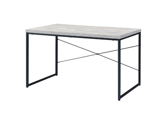 Jurgen Antique White & Black Desk - Ornate Home