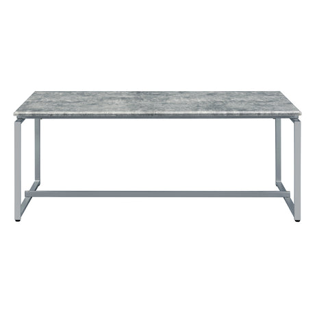 Jurgen Faux Concrete & Silver 3Pc Pack Coffee/End Set - Ornate Home