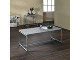 Jurgen Faux Concrete & Silver 3Pc Pack Coffee/End Set - Ornate Home