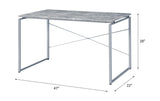 Jurgen Faux Concrete & Silver Desk - Ornate Home