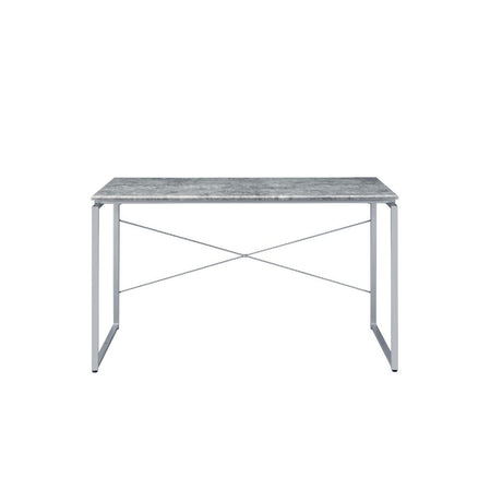 Jurgen Faux Concrete & Silver Desk - Ornate Home