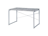 Jurgen Faux Concrete & Silver Desk - Ornate Home