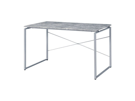 Jurgen Faux Concrete & Silver Desk - Ornate Home