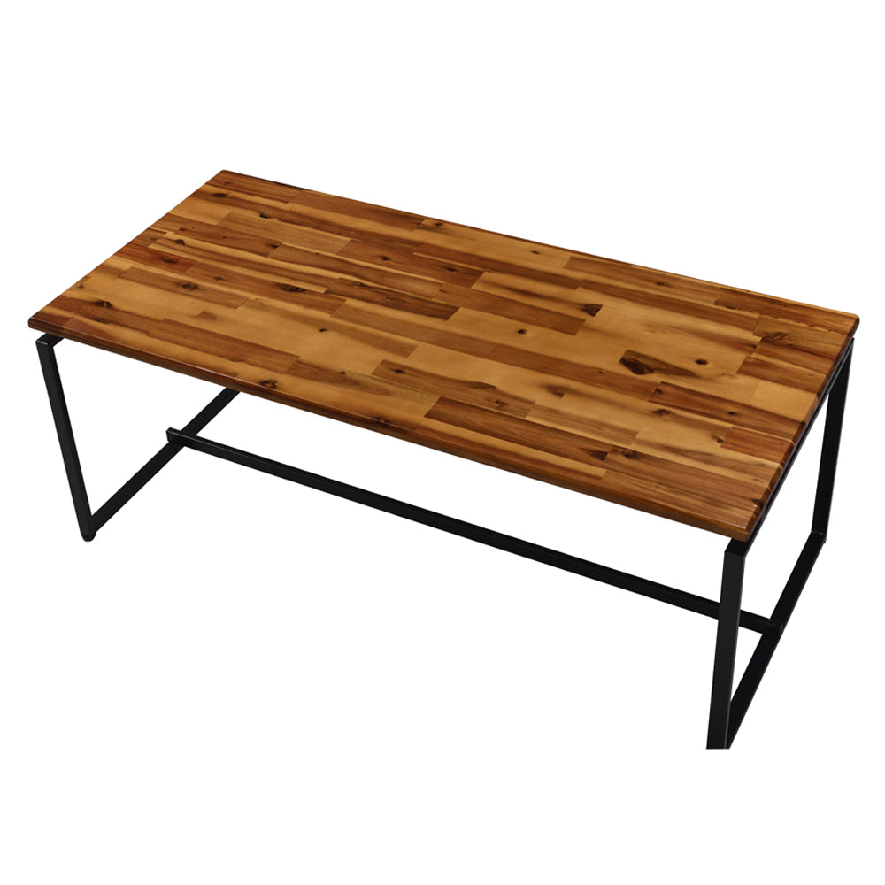 Jurgen Oak & Black 3Pc Pack Coffee/End Set - Ornate Home