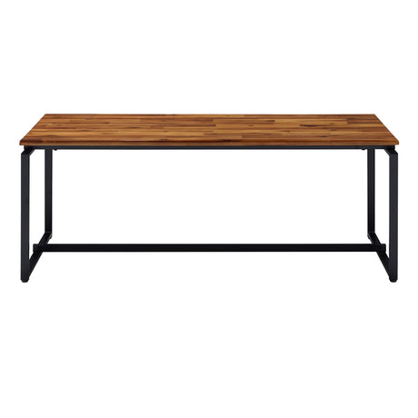 Jurgen Oak & Black 3Pc Pack Coffee/End Set - Ornate Home