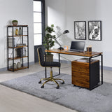 Jurgen Oak & Black Bookshelf - Ornate Home