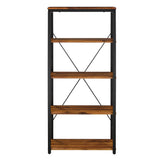Jurgen Oak & Black Bookshelf - Ornate Home
