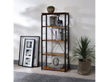 Jurgen Oak & Black Bookshelf - Ornate Home