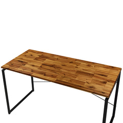 Jurgen Oak & Black Desk - Ornate Home