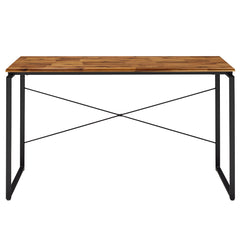 Jurgen Oak & Black Desk - Ornate Home
