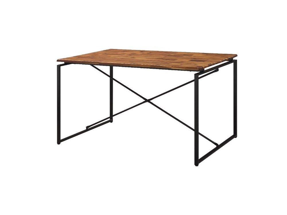Jurgen Oak & Black Dining Table - Ornate Home