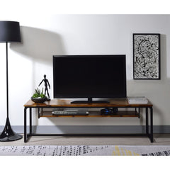 Jurgen Oak/Black Tv Stand - Ornate Home
