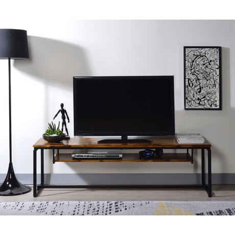 Jurgen Oak/Black Tv Stand - Ornate Home