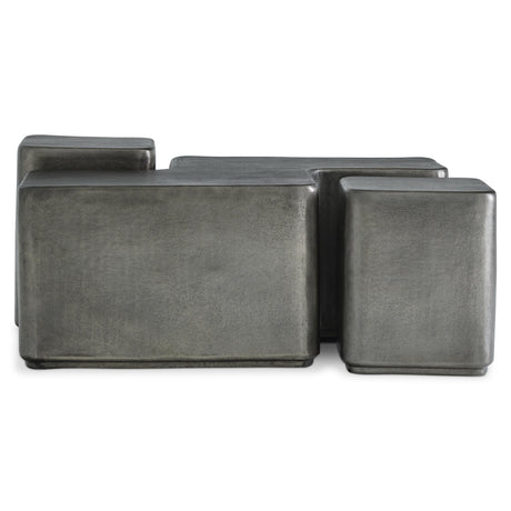 Juri Graphite Accent Table (Long) - Ornate Home