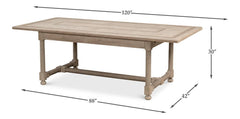 Jurow Equestrian Grey Dining Table - Ornate Home