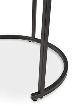 Jusmour Black/White Occasional Table Set (Set of 4) - Ornate Home