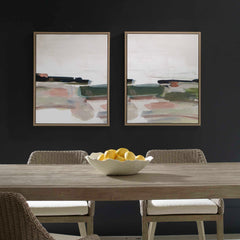 Just Peaking Multicolor Framed Abstract Prints (Set of 2) - Ornate Home