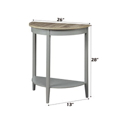 Justino Natural Oak/Gray Console Table - Ornate Home
