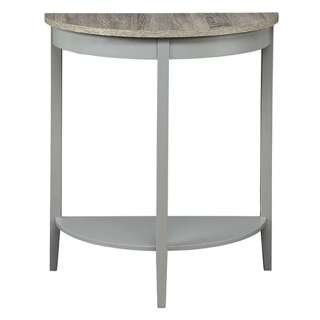 Justino Natural Oak/Gray Console Table - Ornate Home