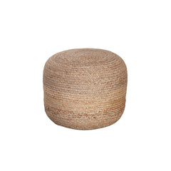 Jute Natural Jute Pouf - Ornate Home