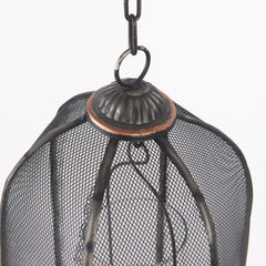 Jutland Black Metal Bird Cage Candle Holder Lanterns (Set of 3) - Ornate Home