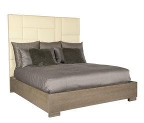 Mosaic Dark Taupe King Panel Bed