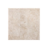 Cordova White/Beige Marble Side Table