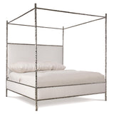 Odette Silver/Nickel King Canopy Bed