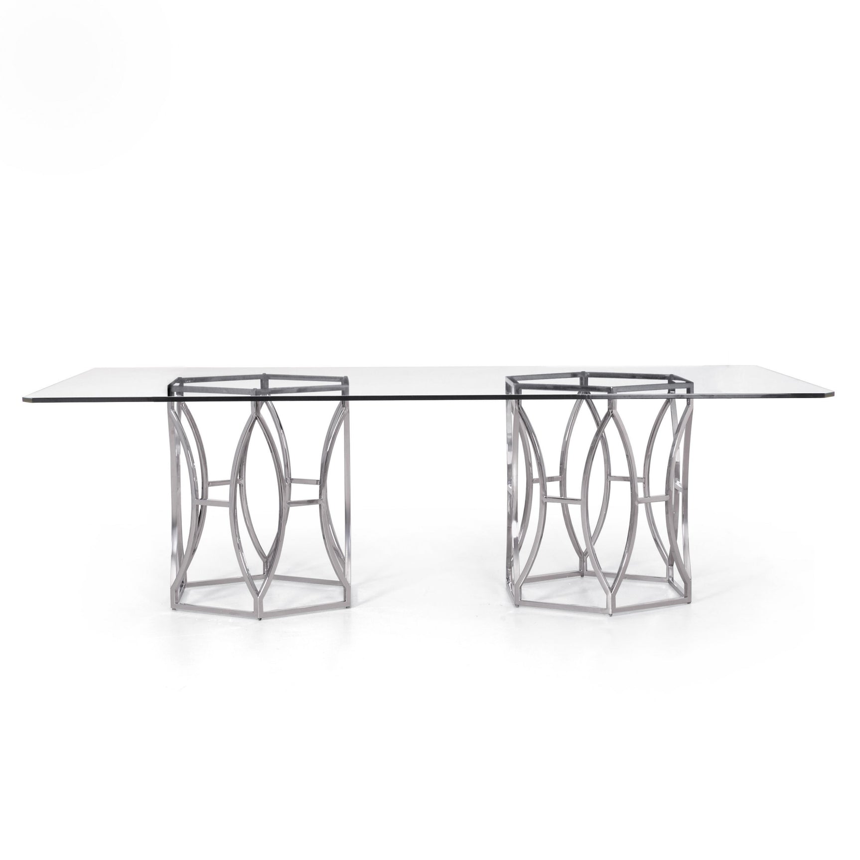 Argent Chrome/Silver Dining Table