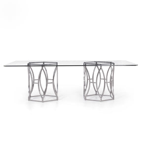 Argent Chrome/Silver Dining Table