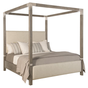 Palma Rustic Grey King Canopy Bed